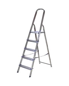 Scala europea lf/5 5 gradini, in alluminio, portata 150 kg