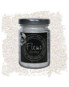 Glitter 90 gr white rainbow fleur