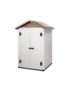 Casetta da giardino tuscany 120, struttura in pvc, 137x144xh.214 cm