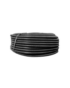 Tubo corrugato in pvc 3321 nero, diametro 20 mm - 50  metri