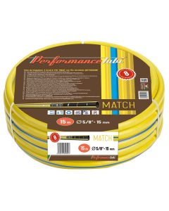 Tubo da giardino match, in pvc retinato, a 4 strati, 1/2", 15 mt