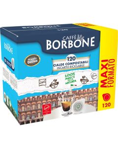 Caffe' in cialde borbone miscela decisa 120 pz