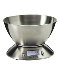 Bilancia da cucina in acciaio digitale max 5 kg