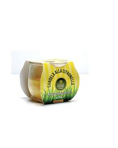 Bicchiere in vetro alla citronella