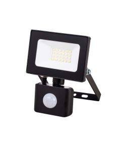 Proiettore 20w, faretto a led con sensore di movimento, 4000k luce naturale, 10x14x5 cm