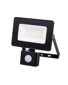 Proiettore 30w, faretto a led con sensore di movimento IP44, 4000k luce naturale, 13,6x16x5 cm