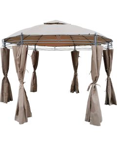 Gazebo duna Ø 3xh.2,60 mt, beige