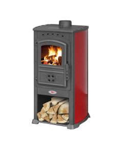 Stufa a legna baldur, potenza nominale 9 kw, volume riscaldabile 120 m³