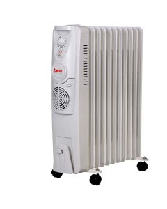 Radiatore ad olio 11 elementi bento 2500 watt, termostato regolabile