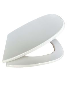 Sedile wc idrak mdf square bianco cerniere inox