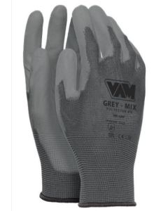 Guanti grey-mix palmo in pl grigio tg.L