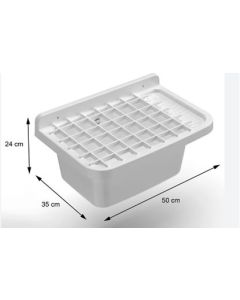 Pilozzo in plastica 50cm bianco con accessori