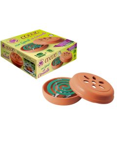Porta spirali in terracotta con 10 spirali