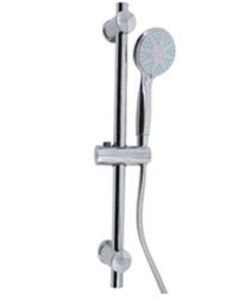 Saliscendi fisso arale doccetta 5 getti cromo