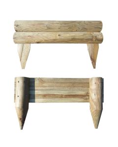 Bordura vampiro orizzontale 55x5x30 cm, in legno impregnato