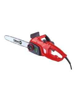 Elettrosega 2400w, lunghezza barra 45 cm, auto lubrificante, tasto sicurezza, giri 7000/min