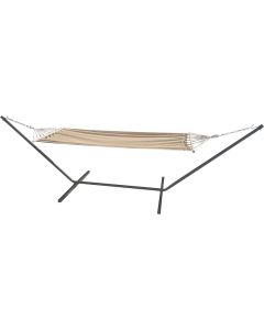 Amaca tijuana, 80x200 cm, struttura in acciaio, seduta in poliestere 320gr/mq, colore ecru'
