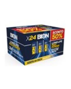 24 pz batterie alcaline stilo aa