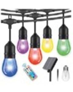 Luminaria solare goccia 10pt luce 450cm rgb ip44