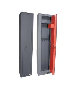 Armadio portafucili 5 posti 31,5x20,5x13,8 cm, con tesoretto, spessore porta e corpo 3 mm