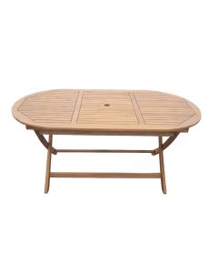Tavolo pieghevole in acacia 160x85x75 cm