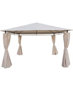 Gazebo micene 3,6x3,6xh.1,95 mt, colore ecru'