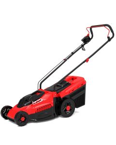 Rasaerba elettrico 1400 w, larghezza di taglio 33 cm, altezza di taglio su 5 posizioni, capacita' cesto 35 lt
