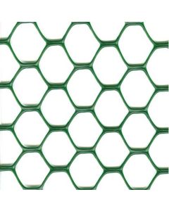 Rete esagonale, 1x10 mt, maglia 15x15 mm, colore verde