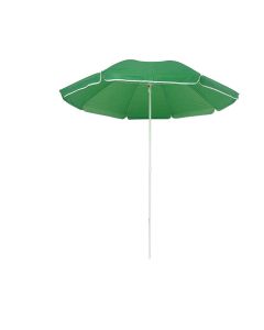 Ombrellone Ø 180 cm, in acciaio, con 8 stecche in acciaio, senza snodo, sacca in pvc, palo Ø 19/22 mm, colore verde