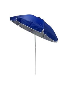 Ombrellone Ø 240 cm, in alluminio e telo oxford, con 8 stecche fibra di vetro, con antivento, sacca in pvc, colore blu