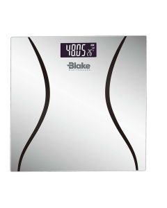 Bilancia pesapersone in vetro temprato, 30x30 cm, max 180 kg, display lcd retroilluminato