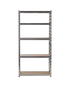 Scaffale legno metallo 90x40xh180 5 ripiani