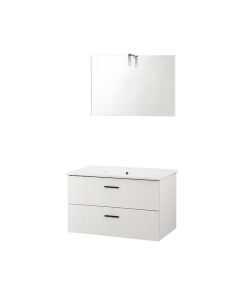 Mobile bagno sospeso Lift 80x46x45 con specchio e LED