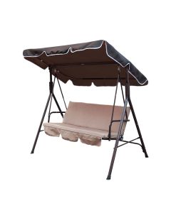Dondolo Helen 3 posti 172x112x152 cm beige
