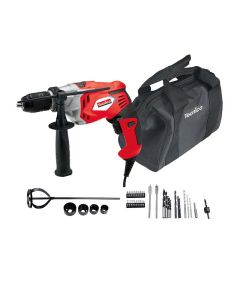 Trapano con percussione potenza 1100 w, in dotazione borsa con 40 accessori