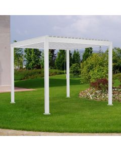 Pergola autoportante orsa maggiore 3x3,6xh.2,25 mt, bianca