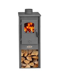 Stufa a legna loki 7 kw, volume riscaldabile 120 m³, 33x36xh.93 cm