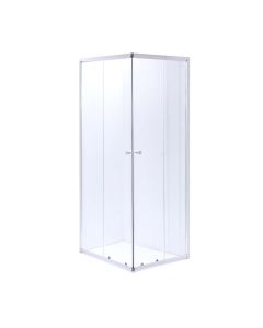 Box doccia modello altea, vetro in cristallo trasparente 4 mm,  80x80xh.185 cm