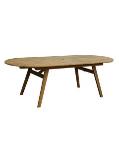Tavolo in legno di acacia fsc® estensibile, amalfi 180/230x100xh.75 cm