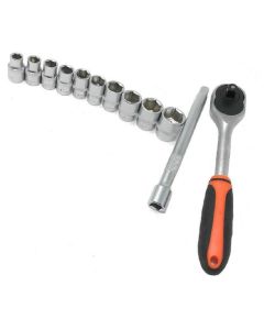 Set chiavi a bussola + cricchetto 11 pezzi
