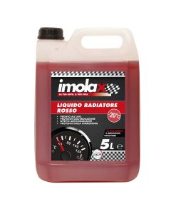 Liquido radiatore imolax -20° rosso, protezione ebollizione e corrosione, conf.5 litri, prodotto in italia