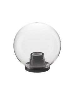 Sfera Ø 20 cm, e27, 100 w, ip44, completa di base, trasparente