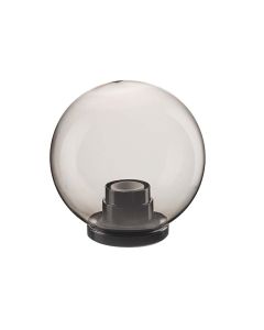 Sfera, Ø 20 cm, in policarbonato, e27, ip44, completa di base, fume'
