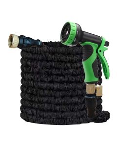 Tubo flessibile brevettato a 4 strati, interno in lattice naturale al 100%, ugello abs a 10 vie, adattatore in alluminio da 1/2", 7,5 mt a 22,5 mt