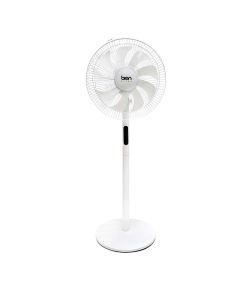Ventilatore a piantana, Ø 40 cm, 60w, 9 pale, 3 velocita', display led, temperatura ambientale , timer 12h, oscillante, altezza regolabile, telecomando