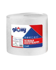 Rotolone asciugatutto 800 strappi, 100% cellulosa