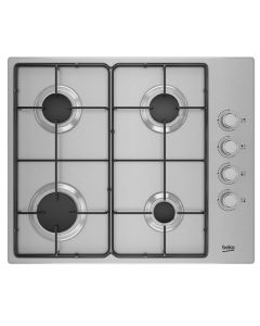 Piano cottura a gas, 4 fuochi, 61x51 cm
