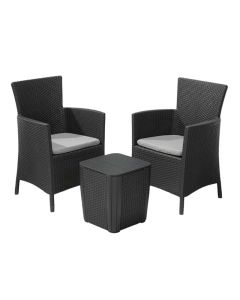 Set Giardino Keter Iowa in resina con cuscini