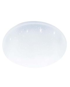 Plafoniera applique pogliola, effetto cristallo Ø 31 cm, luce led 18w 4000k 1550 lm inclusa