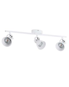 Seras 1, faretti, gu10-led 3x3,3w inclusa , struttura in metallo/finitura bianco59.5 x 6.5